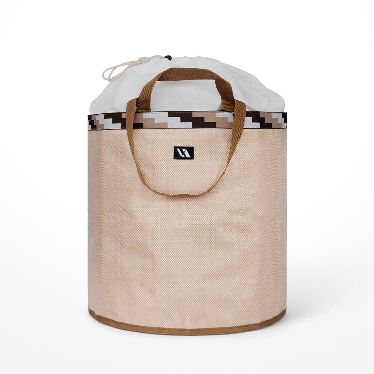 ถังใส่ผ้าอเนกประสงค์ทรงกลม VAVAZ รุ่น CLOTH BUCKET สีเบจ_0